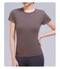 Damen Yoga T-Shirt aus Merinowolle - Schnelltrocknend, Hohe Elastizität, Figurschmeichelnd, Kurzarm