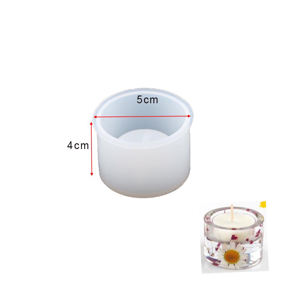 Cylinder Silicone Mold Hexagon Epoxy Resin Mould for DIY Epoxy Resin Candle Casting Molds Crafts Home Table Decoration