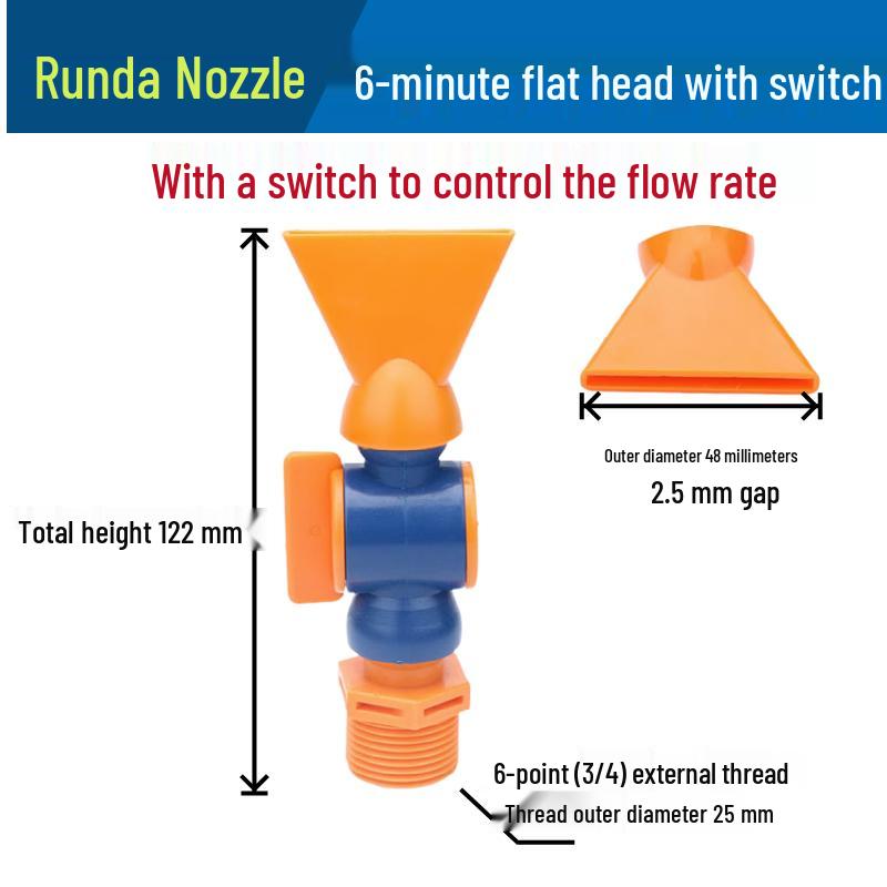 Low Pressure Fan-Shaped Air Knife Nozzle - Flat Jet Liquid Spray Head