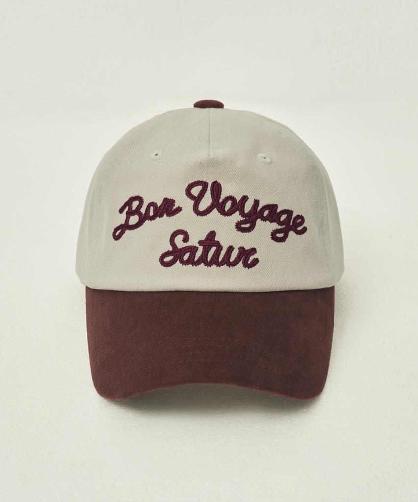Seteo Bon Voyage Contrast 5 Panel Ball Cap Burgundy