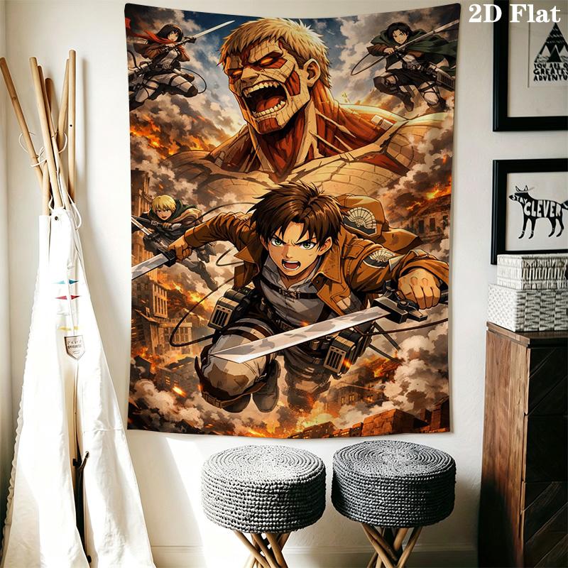 Attack Titan Wall Tapestry Tapestry Background Cloth Wallmounted Background Wall Hanging Cloth Christmas Gift Background Cloth