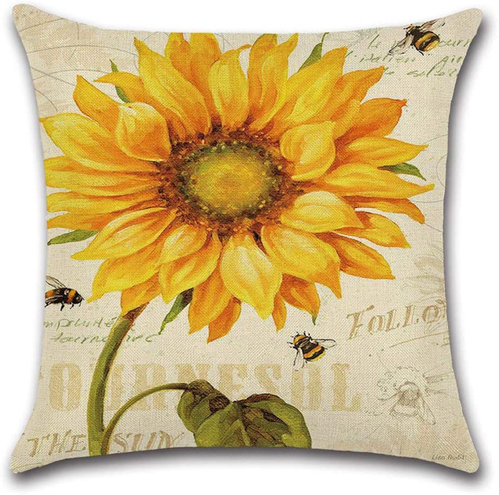 sunflower pillow cases