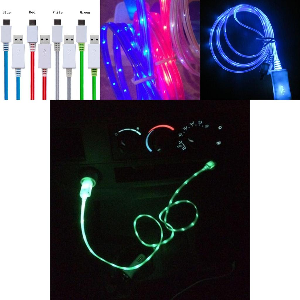 Led Light Usb Sync Data Charger Cable For Ipad Iphone 5678x And