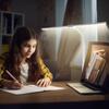 24W LED Double Head Swing Arm Desk Architect Lamp Dimmable 360° Gooseneck Lamp Reading Table Light with Remote Control Clip