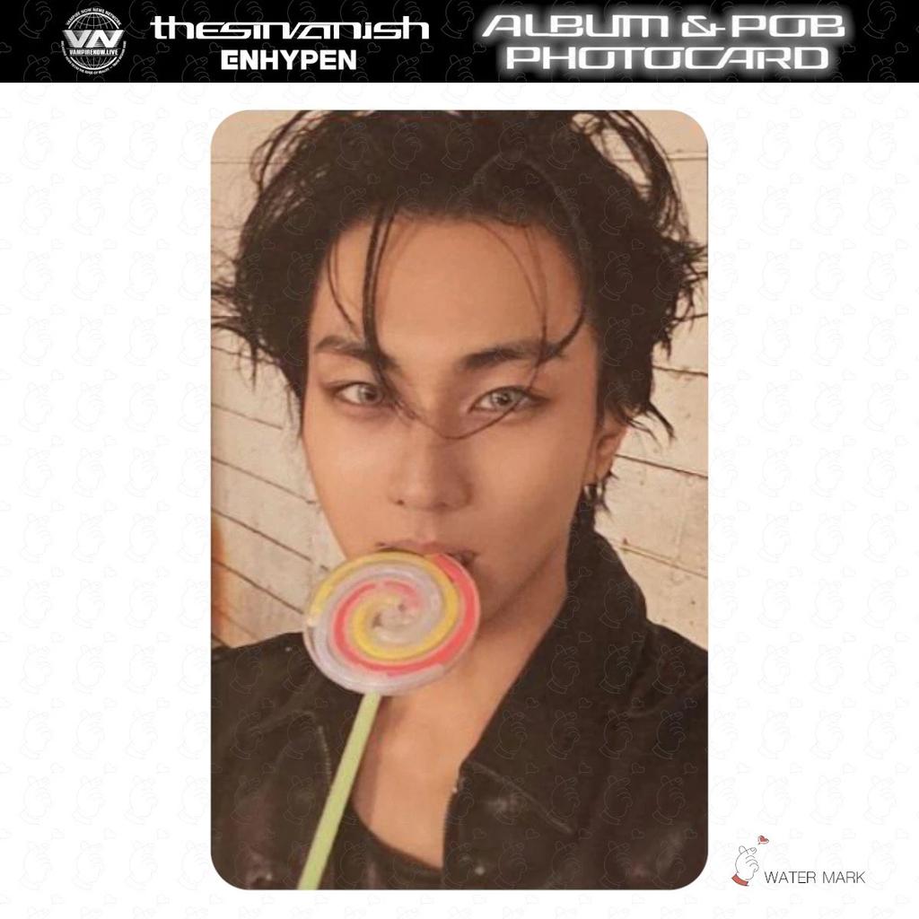 VORBESTELLUNG ENHYPEN THE SIN VANISH ALBUM Fotokarte Japan POB Glücksziehung OFFIZIELL FORBIDDEN AFTERLIGHT STORM FUGITIVES