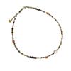 Retro Beaded Necklace with Egg Yolk Stone, Freshwater Pearl, and Clavicle Chain in Ethnic Style