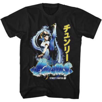 Street Fighter - Mens Chun Li Graffiti Short Sleeve T-Shirt