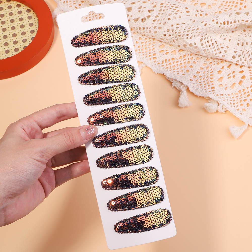 10Pcs/Set Korean Party Sequins BB Clips Hair Clips for Kids Handmade Hairpins Barrettes Headwear Girls Baby Hair Accessories