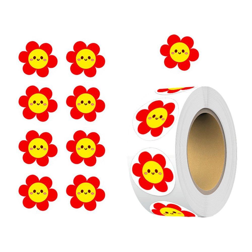 500Pcs/Roll Self-adhesive Praise Stickers Animal Reward Stickers Durable Inspirational Stickers