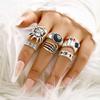 22-Piece Butterfly & Love Multi-Joint Ring Set