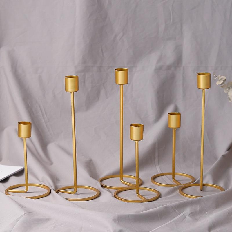 Xmas Candle Holder Candlestick Iron Craft Festival Party Decoration Ornament