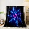 Neon Lightning Bolt Design Print Blanket Soft and Cozy Perfect for the Living Room Bed Sofa or a Nap,gift