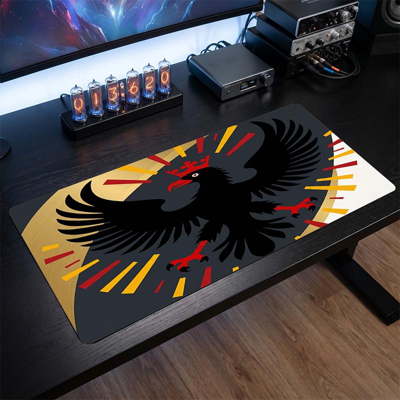 Belgium Football Crest Mouse Pad, Extended Non Slip Rubber Desk Mat for Gaming Office Laptop Fan Gift