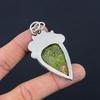 Anniversary Gift For Her Natural Unakite Gemstone Pendant 925 Sterling Silver