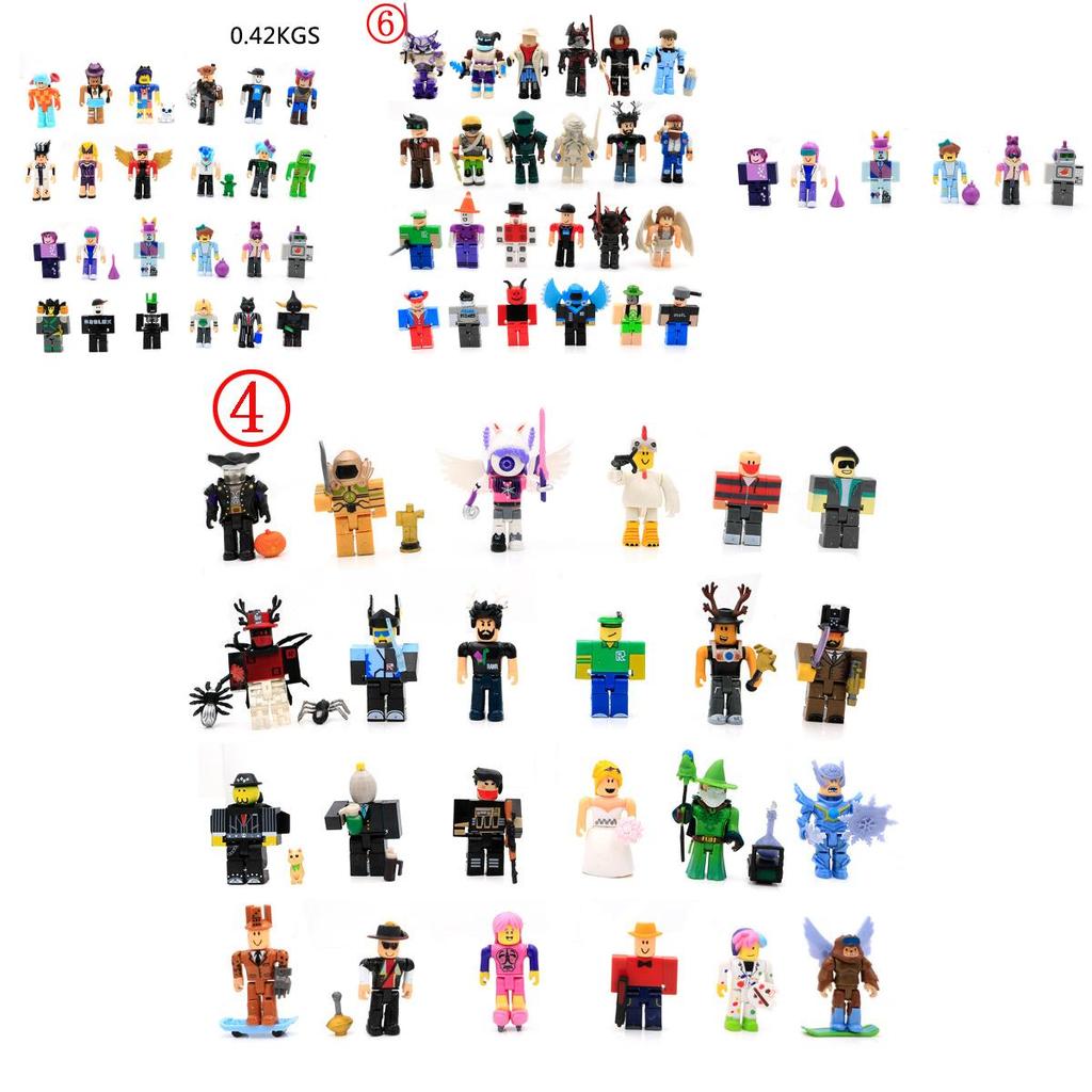 Set Colorato da 24 Pezzi di Action Figure dei Giochi Roblox Ideale per Collezionisti e Bambini
