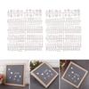 2er-Pack Nachrichtentafel-Buchstaben für austauschbare Kunststoff-Buchstabentafel Heim-/Büro-Geschenk
