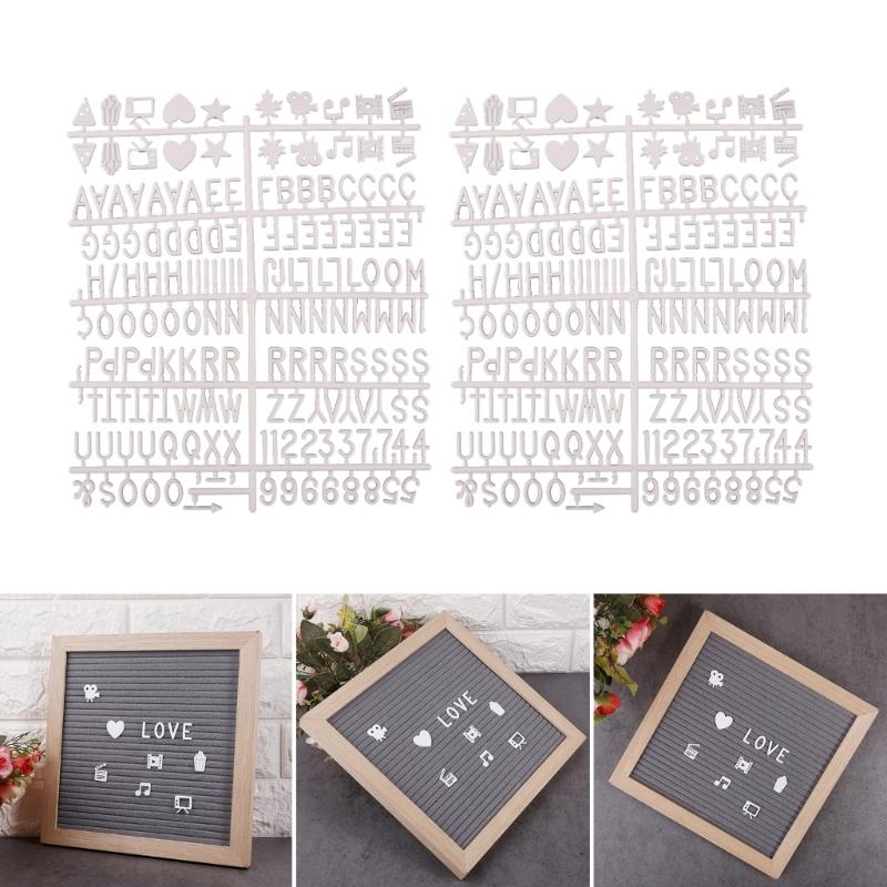 2er-Pack Nachrichtentafel-Buchstaben für austauschbare Kunststoff-Buchstabentafel Heim-/Büro-Geschenk