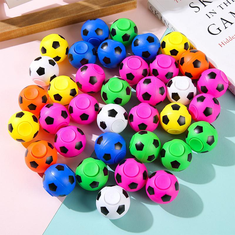 Multicolor Creative Soccer Shaped Plastic Gyro Children Toy For Entertainment