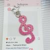 Fashion Vintage Keychain Organizer Retro Polka Dot Striped Music Note Star Bag Charm Cute Ins Keyring Holder Cute Funky Gift