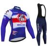 2026 Soudal Quick Step Team Set Maglia Autunnale Ciclismo Uomo Abbigliamento Bici Manica Lunga Uniforme Bicicletta MTB Maillot Ropa Ciclismo