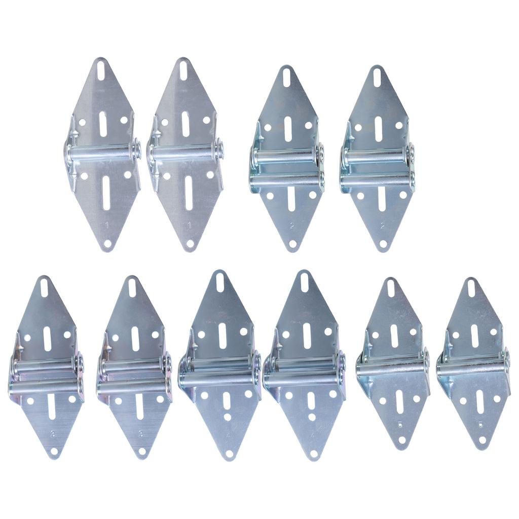 2Pcs Garage Door Replacement Hinge Heavy Duty Iron Garage Door Hardware for Residential/Light Commercial Garage Door