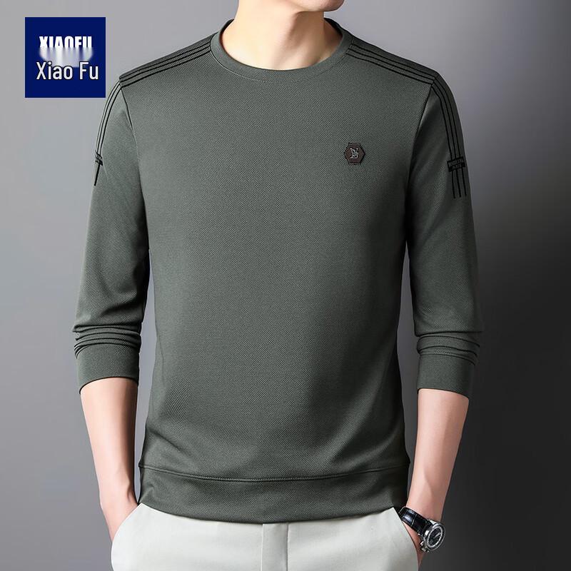 Men s Casual Round Neck Long Sleeve T-Shirt XXL