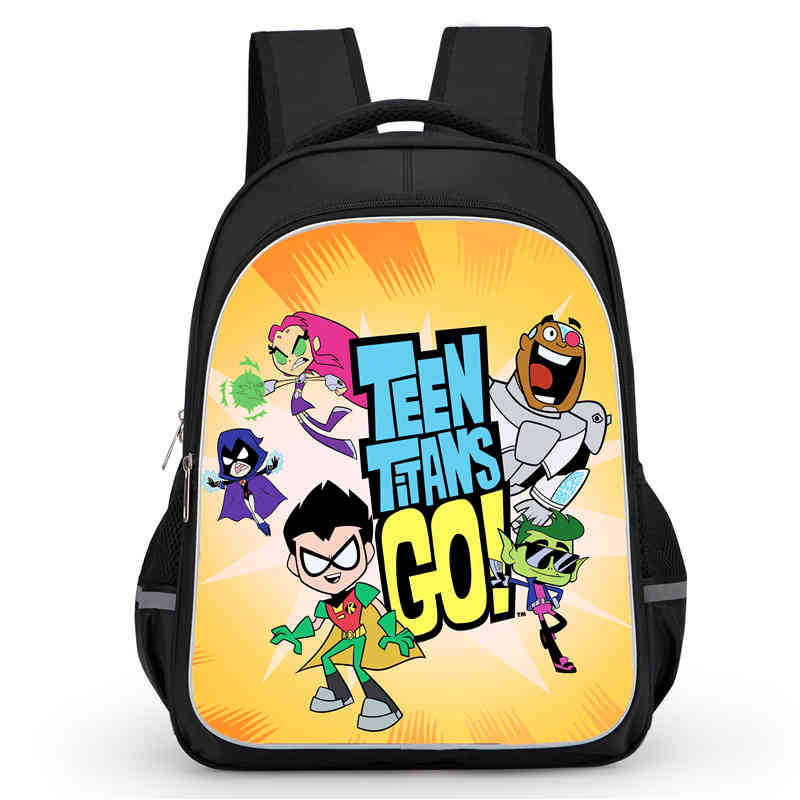 Teentitansgo Bag High Definition Printing Multifunctional Lightweight Backpack