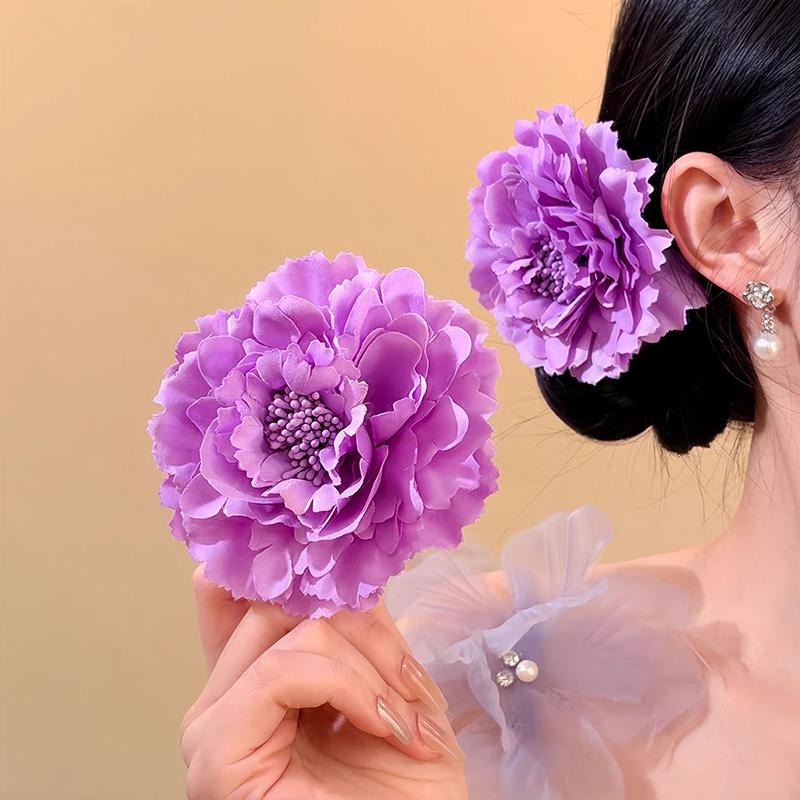 Mode Pfingstrose Blume Haarspange Blumen-Haarnadeln Haarspangen Simulation Blume Mädchen Frauen Kopfschmuck Zubehör