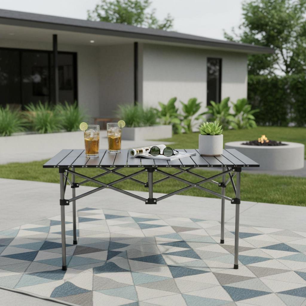 Portable Camping Table Foldable Folding Camp Lightweight Outdoor