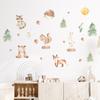 Cartoon Rabbit Wall Stickers for Kids Room Background Baby Nursery Wall Decals Living Room Decoration Bedroom Home Decor