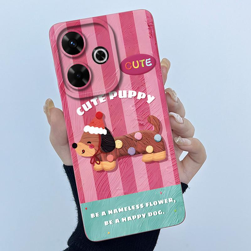 Hülle Für Xiaomi Poco M6 4G Redmi 13 4G 13 5G Niedlicher Panda Süße Mädchen Katzen Silikon Weiche Rückabdeckung Stoßstange Schlanke Schutzhülle