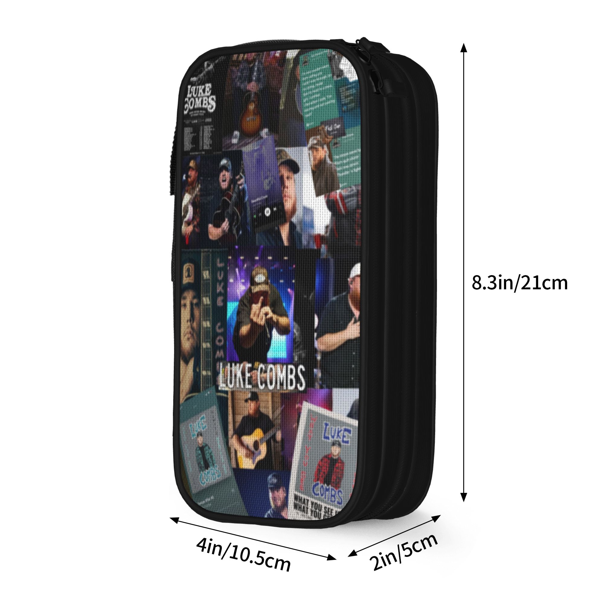 Leuke Luke Combs tour 2026 Etui Etuis Pennendoos voor Student Grote Capaciteit Tas Schoolbenodigdheden Cosmetica Schrijfwaren (as the picture,M)