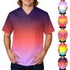Men's Tie, Gradient Print Top | V,Neck With Pockets, Comfort Fit For ,Care & Daily Work