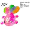 Anxiety Relief Toy Rainbow Tail Goldfish Squeeze Stress Clear Glitter Fish Sensory Portable Reliever Soft Stretchy Shape Home Office Desk Ball