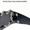 Retro Punk Sunglasses Lightweight Streetwear Party Shades Luxury Trendy Sunglasses  For Women Men