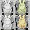 Schulrucksack für Mädchen aus Nylonmaterial mit geschwungenen Schultergurten für Jugendliche