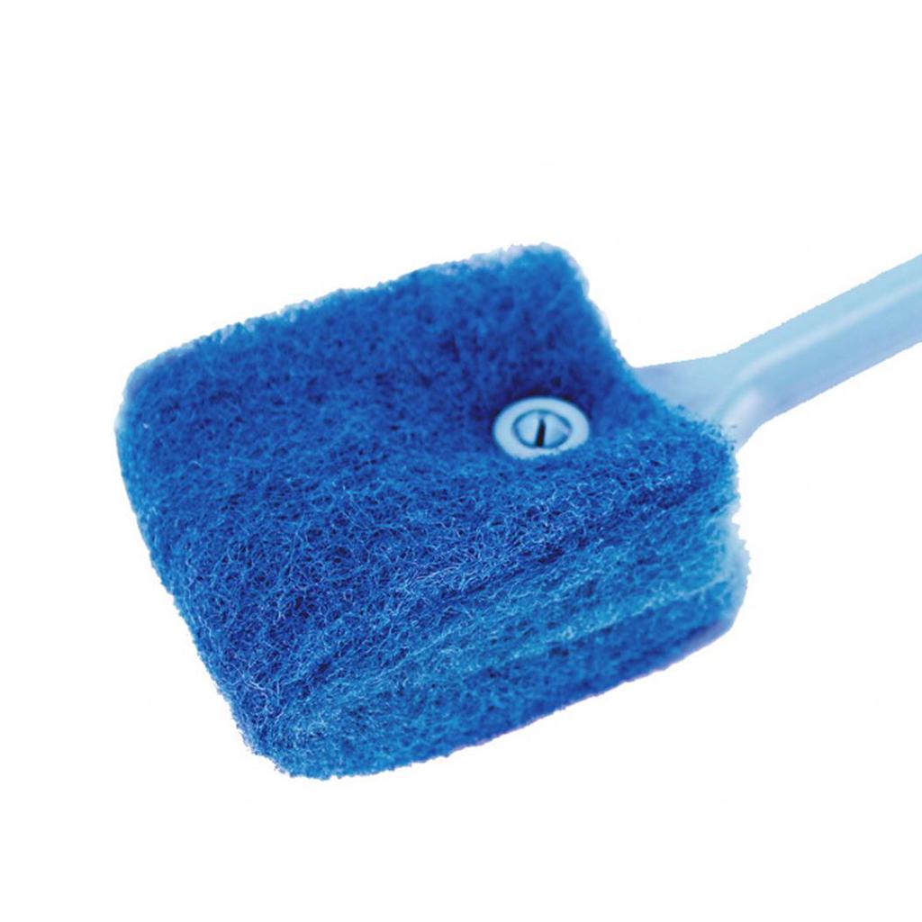Double Side Brush Scrubbers Aquarium Long Handle Fish Tank Cleaning Tool