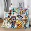 Cartoon Digimon Adventure Monster Soft Plush Blanket,Flannel Blanket Throw Blanket for Living Room Bedroom Bed Sofa Cover Child