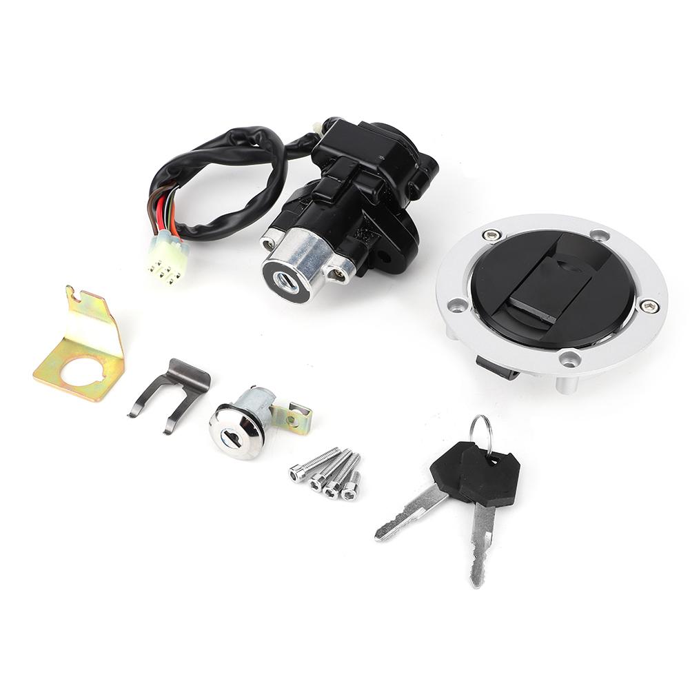 Ignition Switch Seat Lock Keys Fuel Gas Cap Kit Fits for Suzuki GSXR600 750