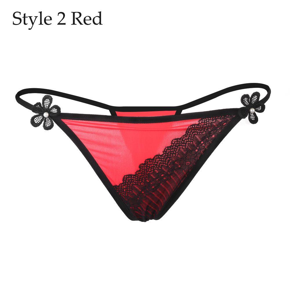 Underwear Underpants Low Waist Briefs Women Erotic Lingerie Lace Flowers G-string Sexy Panties