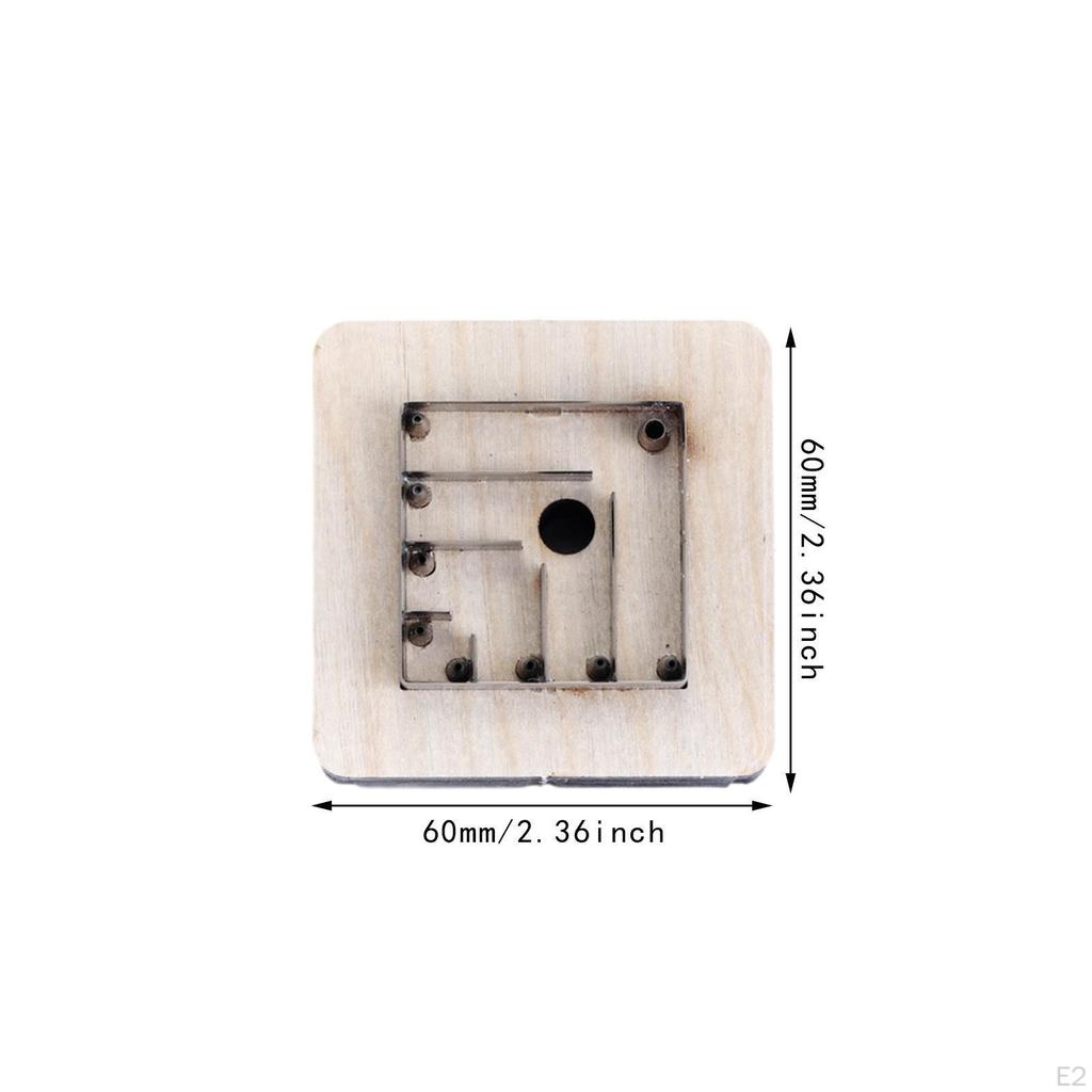 Snowflake Leather Cutting Stencils Punching Template Tool DIY Reusable Leathercraft Die