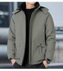 Fashionable and versatile Men's Thickened Warm Winter Jacket - Wrinkle Resistant Lightweight Soft and Cozy Long Sleeve Down Jacket