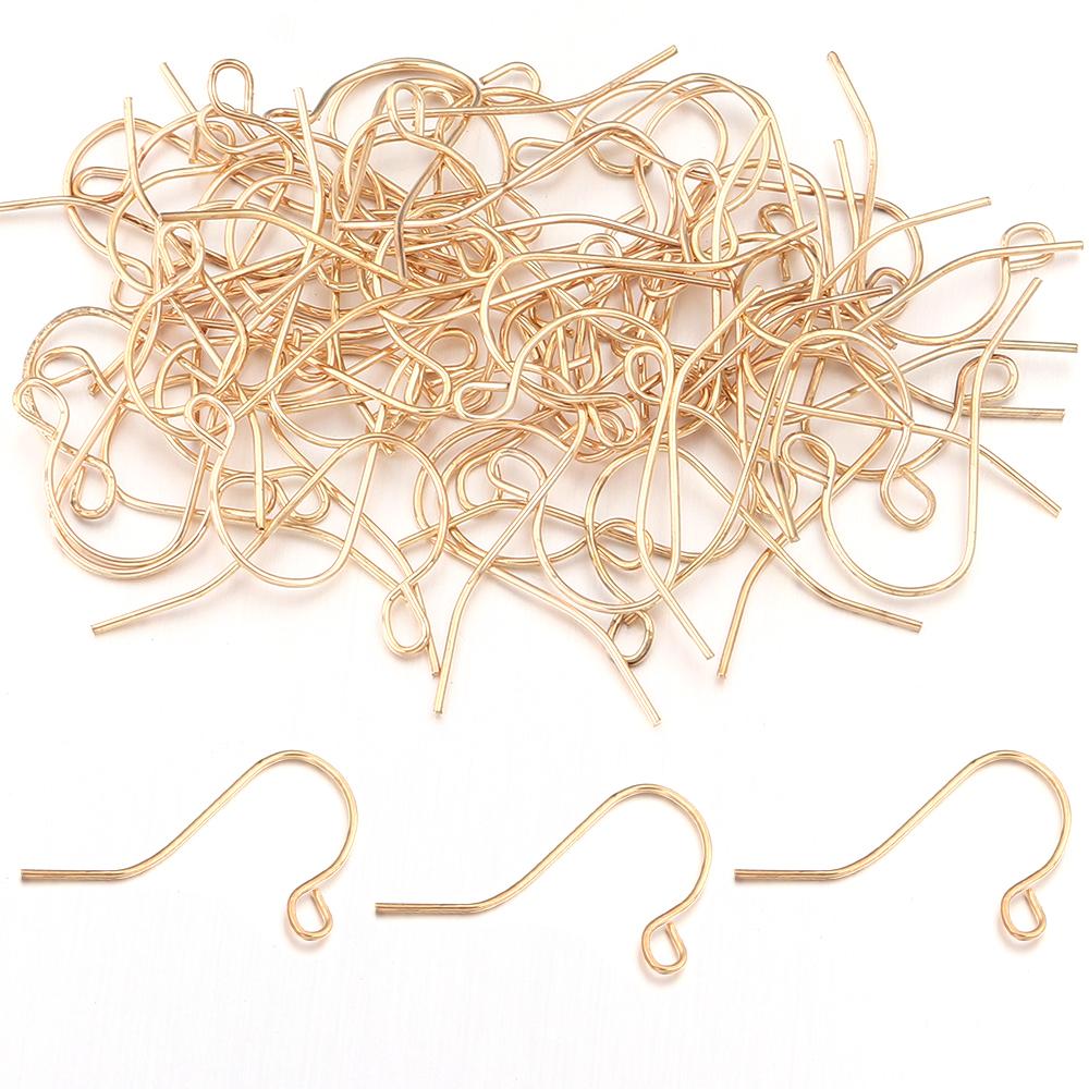 50-200Pcs Stainless Steel Earrings Clasps Hooks Hypoallergenic Ear Hook Earring Fish Hooks For Handmade Jewelry Earwire Findings