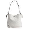 Willow 19 Logo Charm Silver Finish Lock Closure Bucket Bag Women Shoulder Bag Chalk-White CW602-LHXUN
