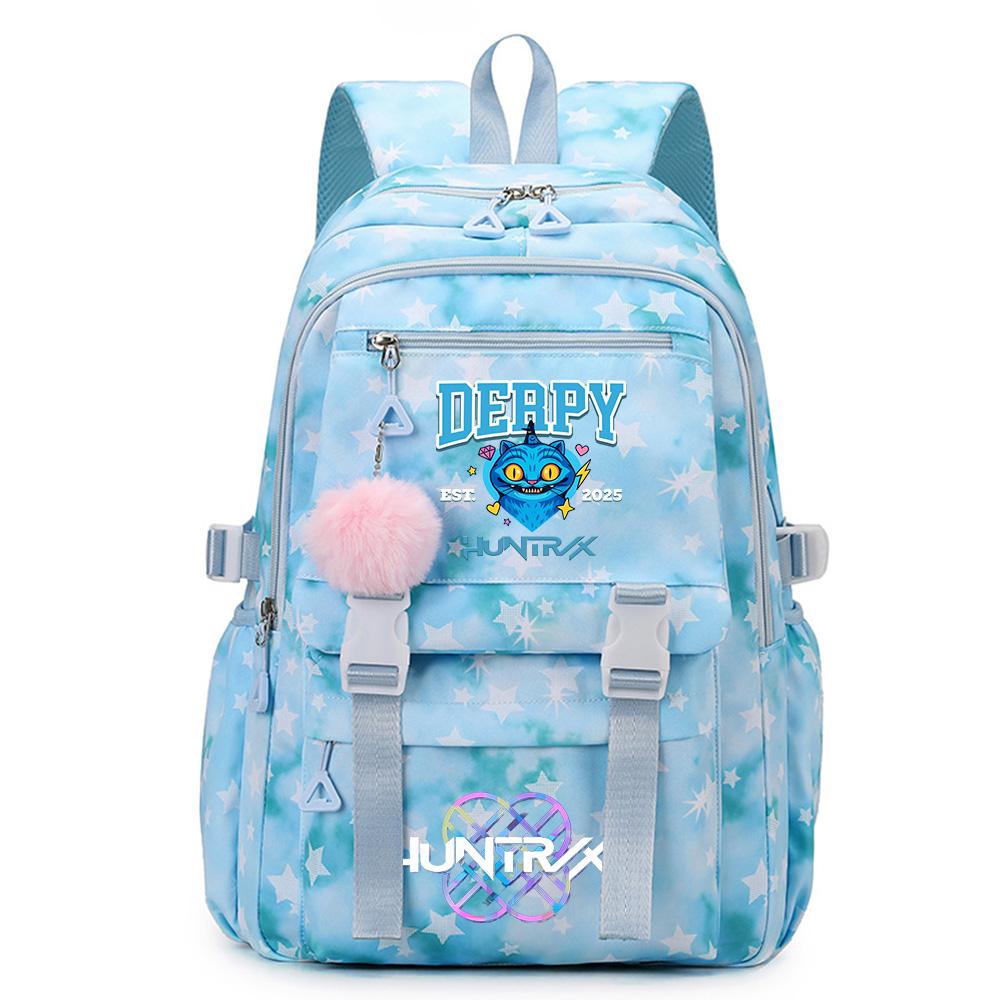 Anime K-Pop Demon Hunters Printed Backpack Large Capacity Bookbag Laptop Unisex Student Boy Girl School Bag Large Capacity Travel Outdoor Bag Gift