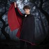 Gothic Vampire Wizard Cape With Breathable Polyester Material For Cosplay And Performance