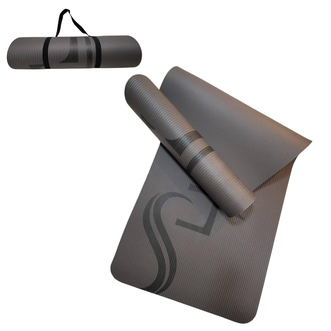 

MAJOLI Pilates Mat with Carrying Mat Band, Yoga/Pilates чёрный