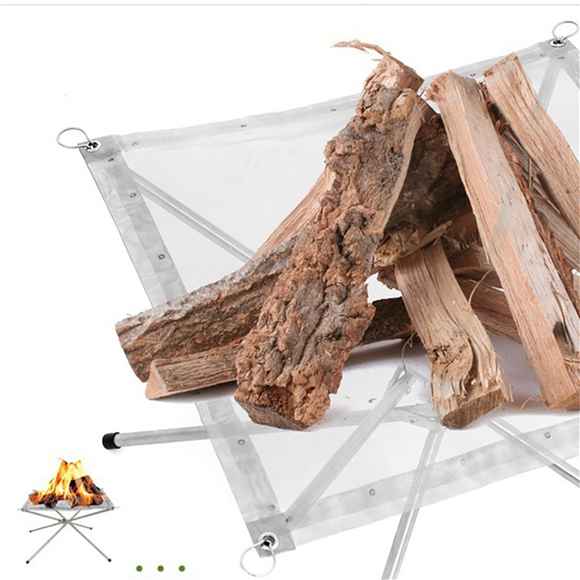Disassemble Garden Backyard Heating Mesh Stainless Steel Outdoor Camping Campfire Fire Rack Foldable Mesh Fire Pit Bbq Tools
