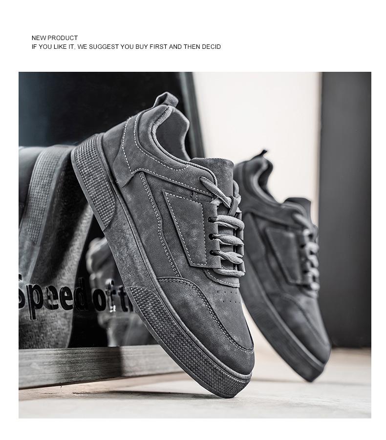 Men's Korean-Style Trendy Breathable Skate Shoes - Versatile Casual Sneakers for Spring/Summer