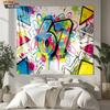 1Pc Graffiti Style 67 Series Printed Tapestry Living Room Background Wall Art Decoration Multi Size Space Pendant